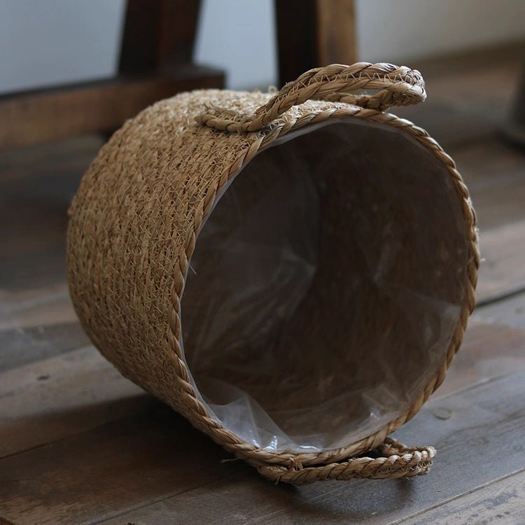 Handwoven Seagrass Planter Basket