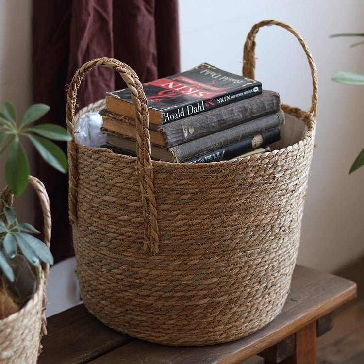 Handwoven Seagrass Planter Basket
