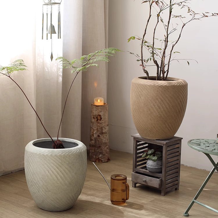 Contemporary Swirl Planter