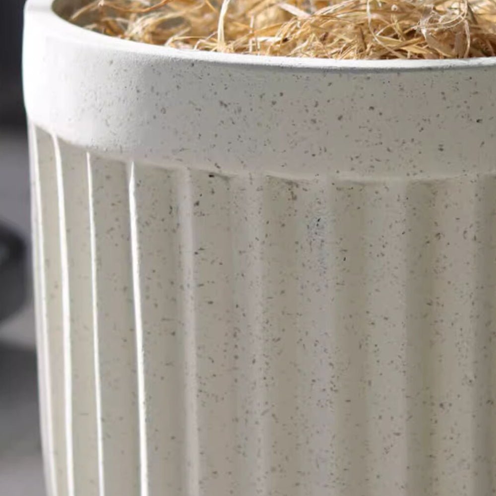 Nordic Vertical Stripe Magnesium Oxide Flower Pot