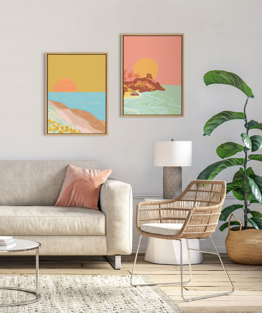 Sylvie Tulum Ruins Framed Canvas by Kasey Free
