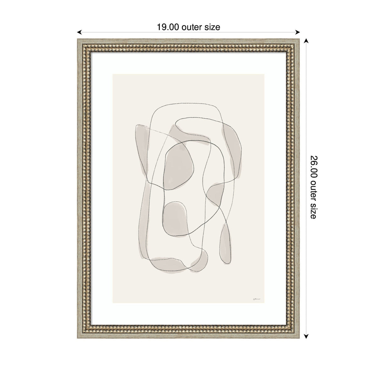 Minimalist Lines by Gabrielly Guedes Framed Wall Art Print