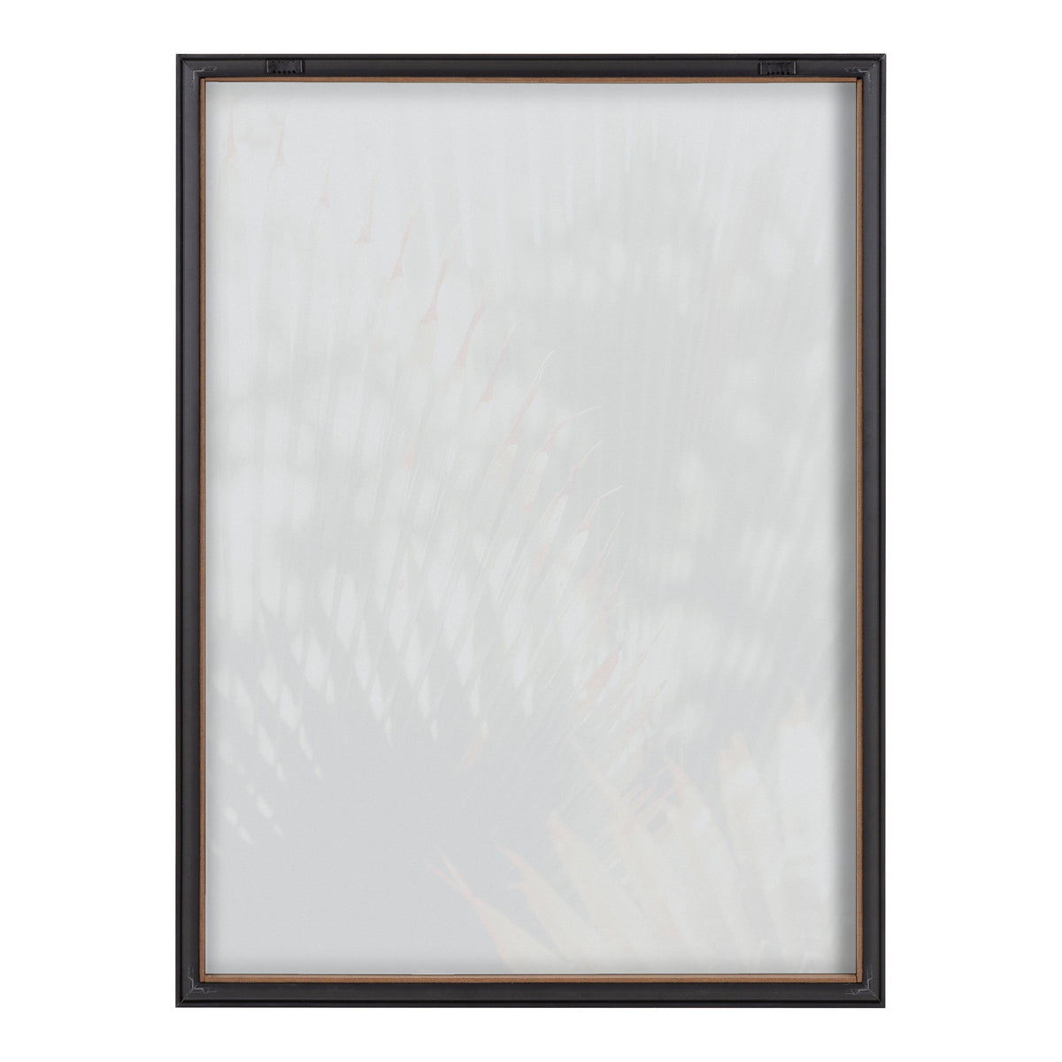 Blake Yellow Tipped Fern Framed Printed Glass by Alicia Abla