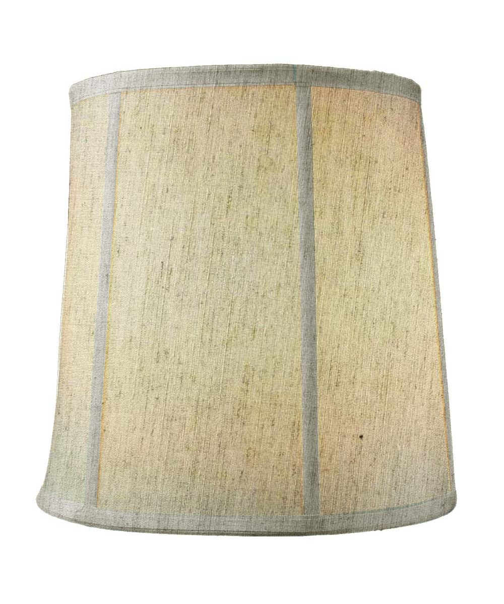Home Concept Tall Softback Drum Lamp Shade Textured Oatmeal Fabric - 14" Top x 16" Bottom x 17" Slant Height, Spider Fitter