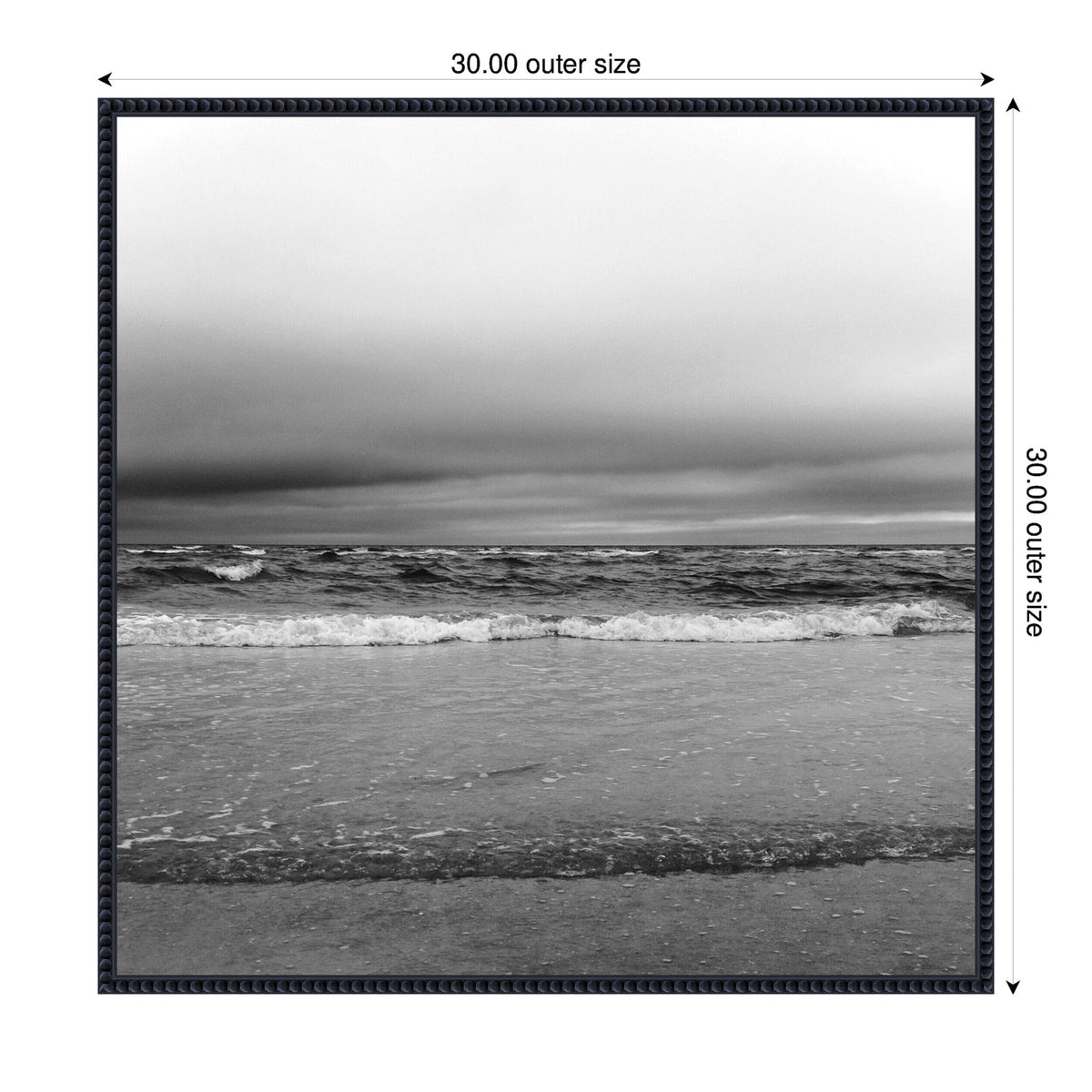Sylvie Life Is A Beach Framed Canvas by Stephanie Klatt