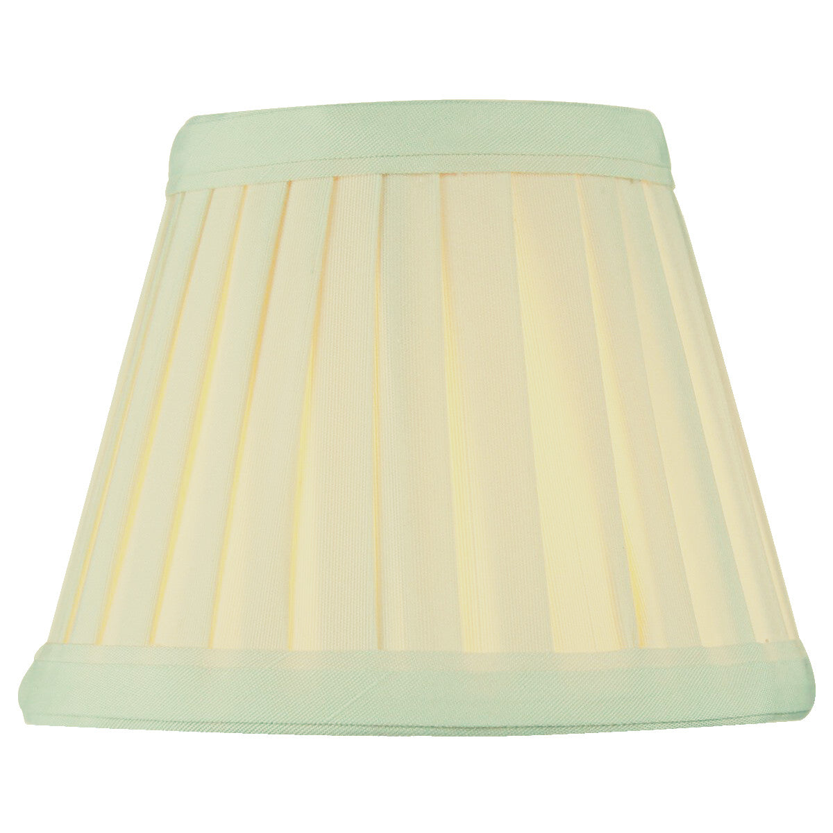 Home Concept Crisp Linen Pleated Clip-on Candelabra Lamp Shade - 5"W x 4" Slant Height