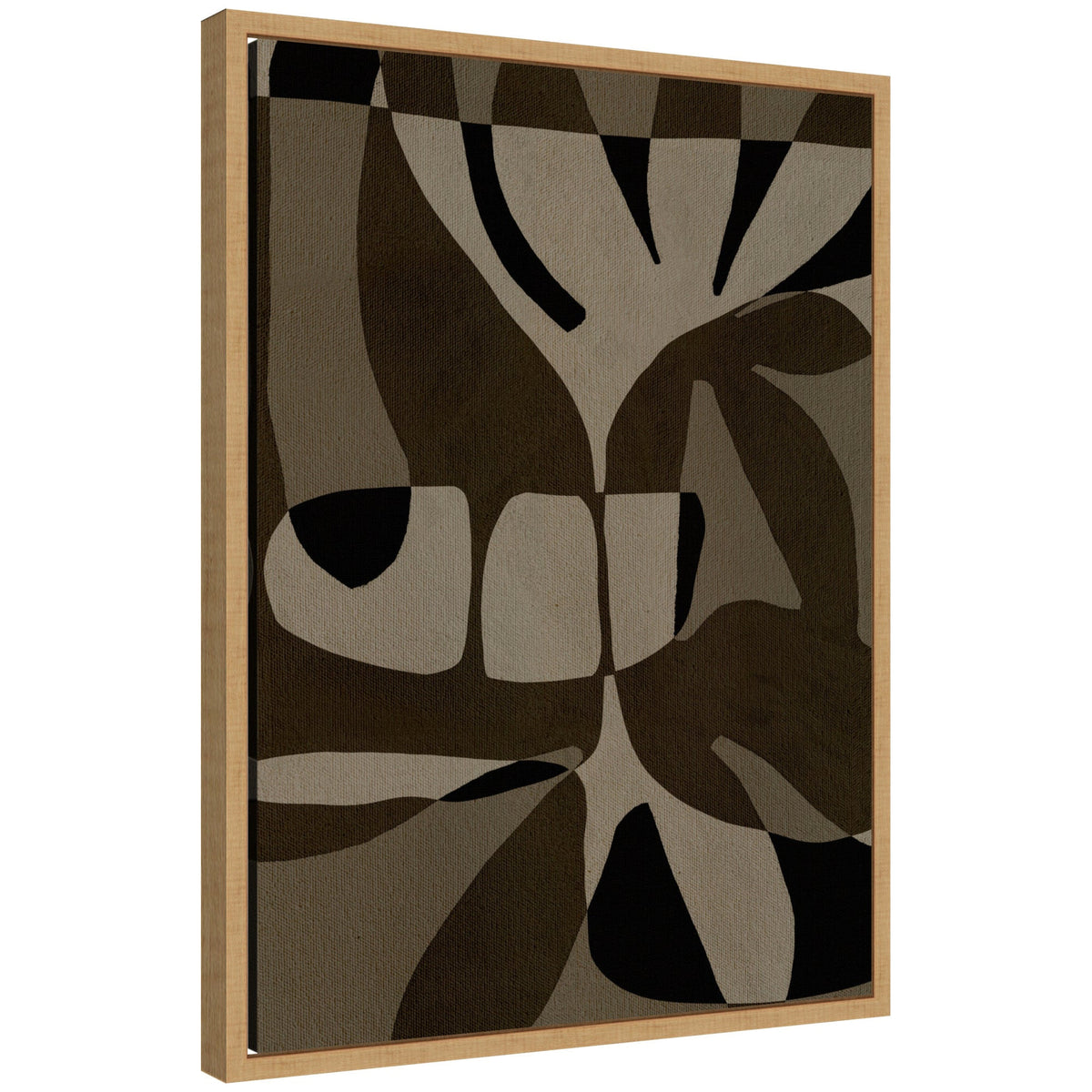 Sylvie Contour 2 Framed Canvas by Shatha Al Dafai