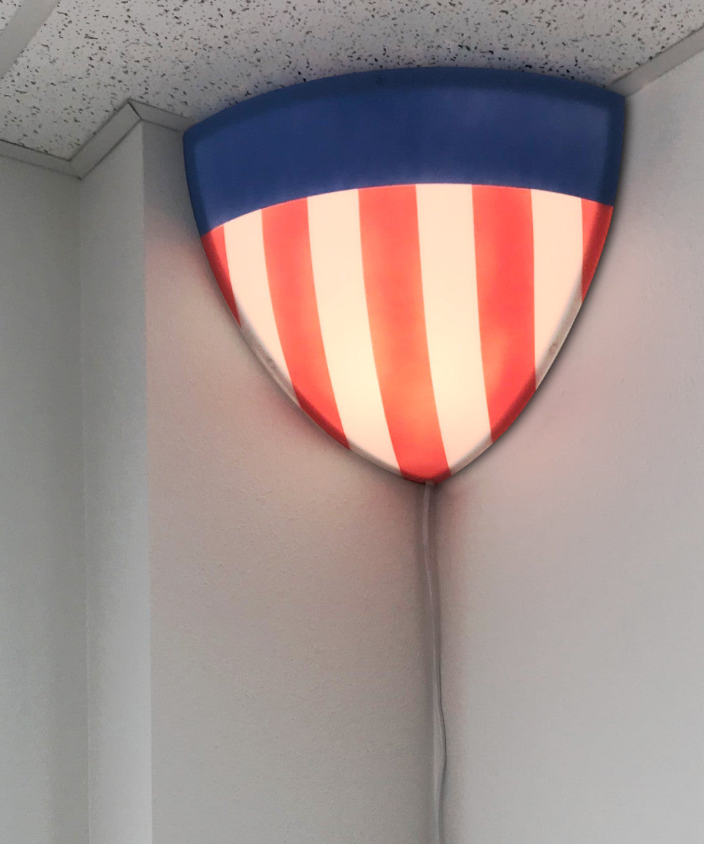 Home Concept Beacon Triangle Plug-In Corner Light, USA Design, 16"W