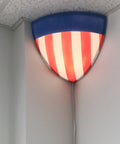Home Concept Beacon Triangle Plug-In Corner Light, USA Design, 16"W