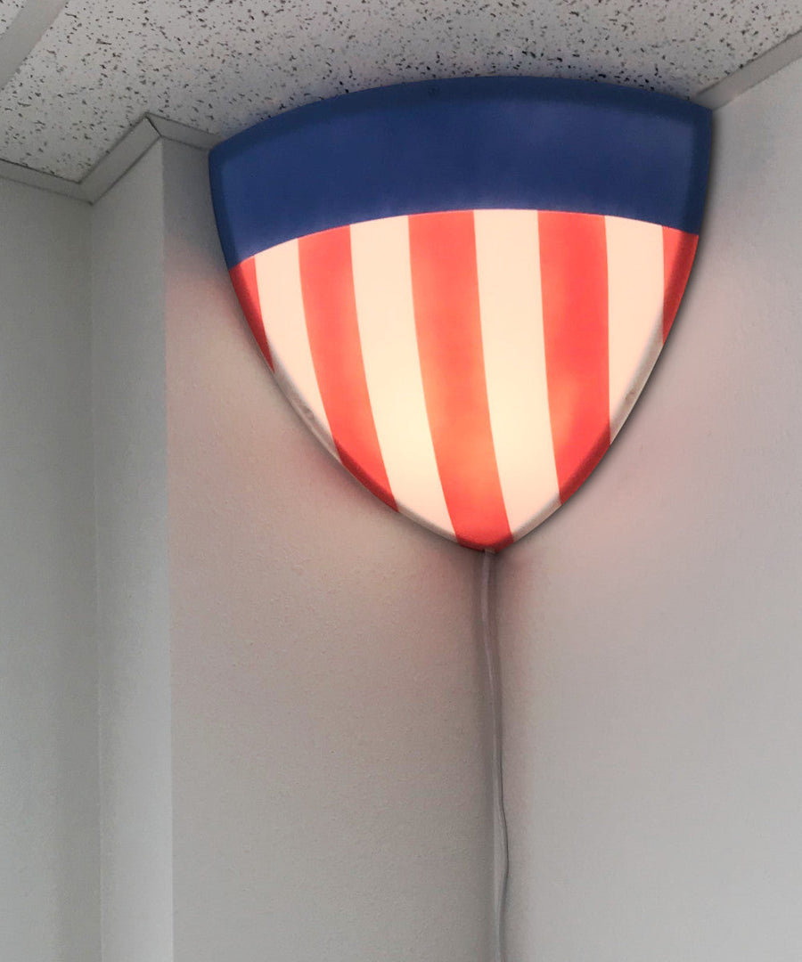 Home Concept Beacon Triangle Plug-In Corner Light, USA Design, 16"W