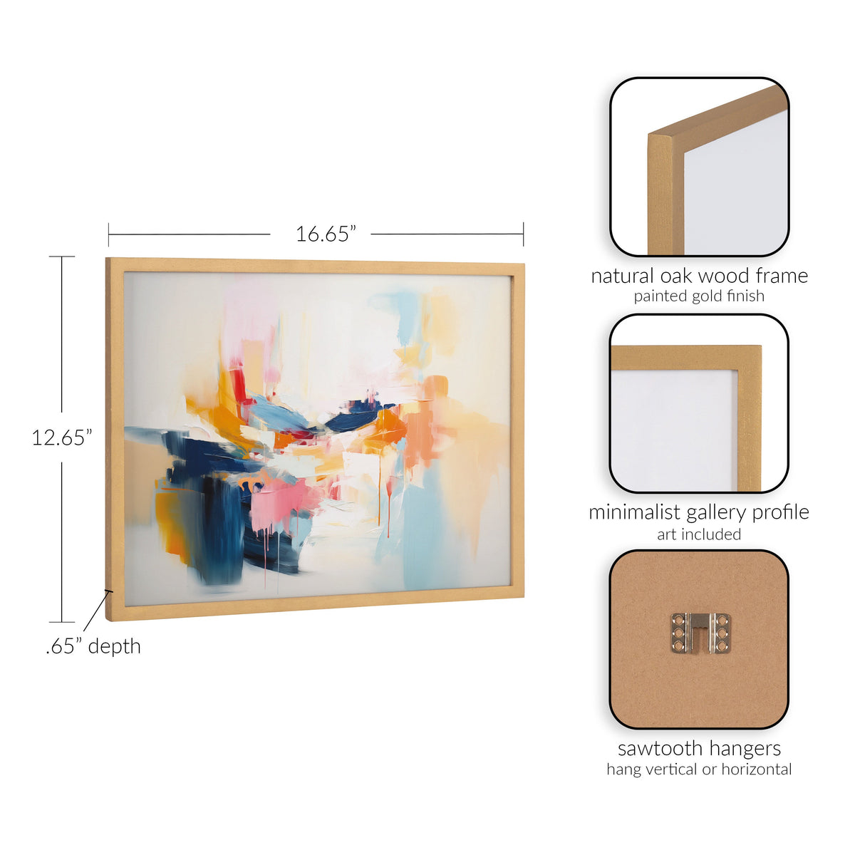 Gallery Elegant Coastal Beach Abstract Print by The Creative Bunch Studio