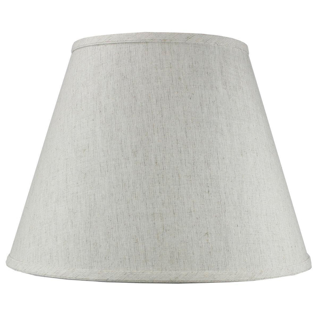 Home Concept Textured Oatmeal Empire Hardback Lamp Shade - 16"W x 12" Slant Height, Spider Fitter