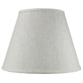 Home Concept Textured Oatmeal Empire Hardback Lamp Shade - 16"W x 12" Slant Height, Spider Fitter