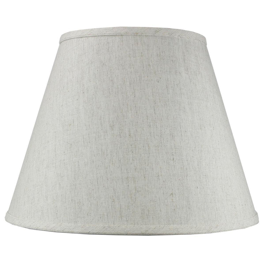 Home Concept Textured Oatmeal Empire Hardback Lamp Shade - 16"W x 12" Slant Height, Spider Fitter