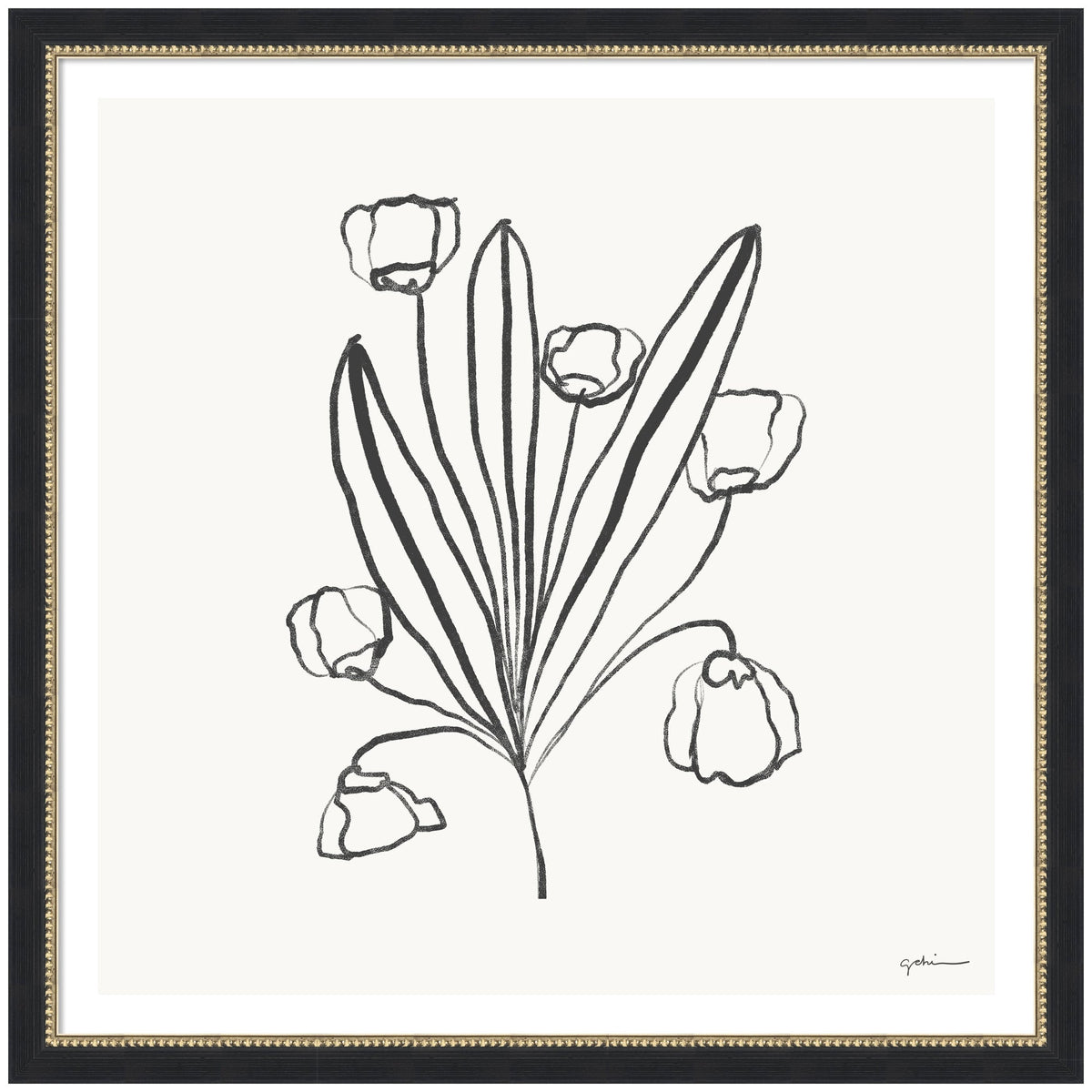 Floral Bouquet by Gabrielly Guedes Framed Wall Art Print