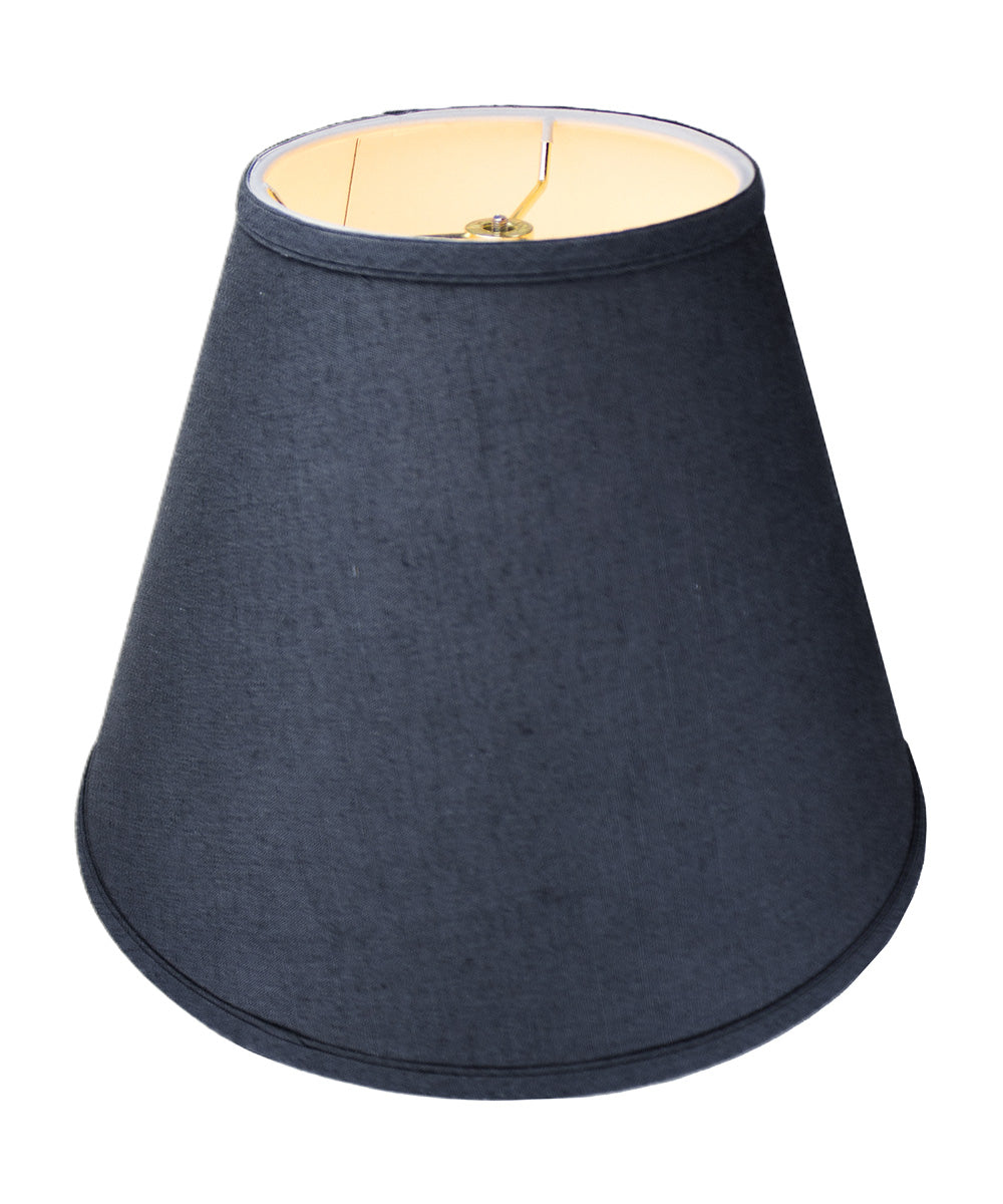 Home Concept Empire Hardback Lamp Shade Textured Slate - 16"W x 12" Slant Height, Spider Fitter