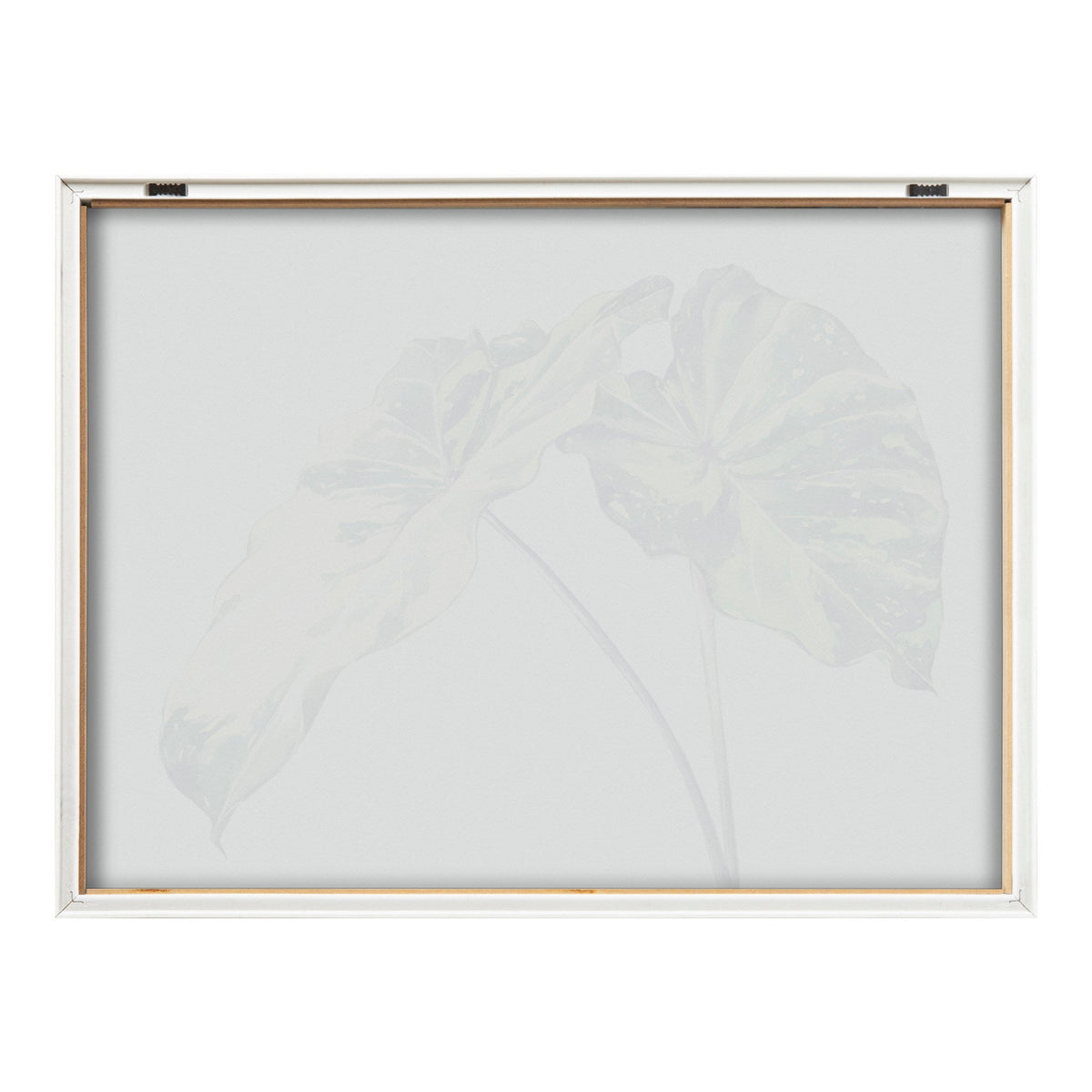 Blake Spotted Leaves Neutral Framed Printed Glass by Emily Marie Watercolors