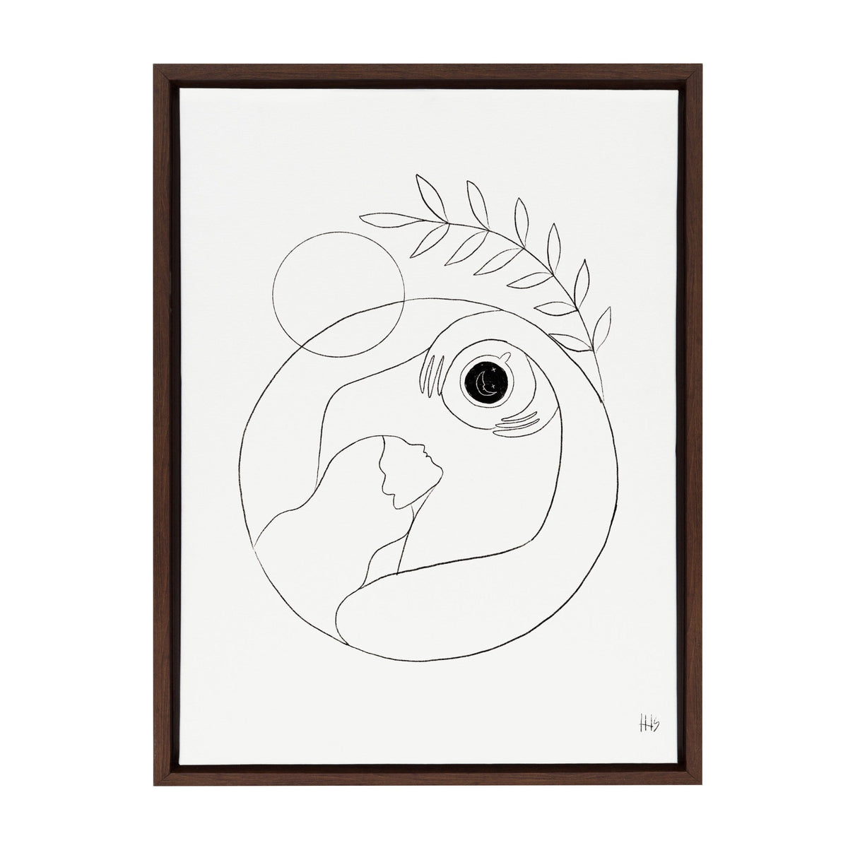Sylvie Morning Coffee Hug Framed Canvas by Maggie Stephenson
