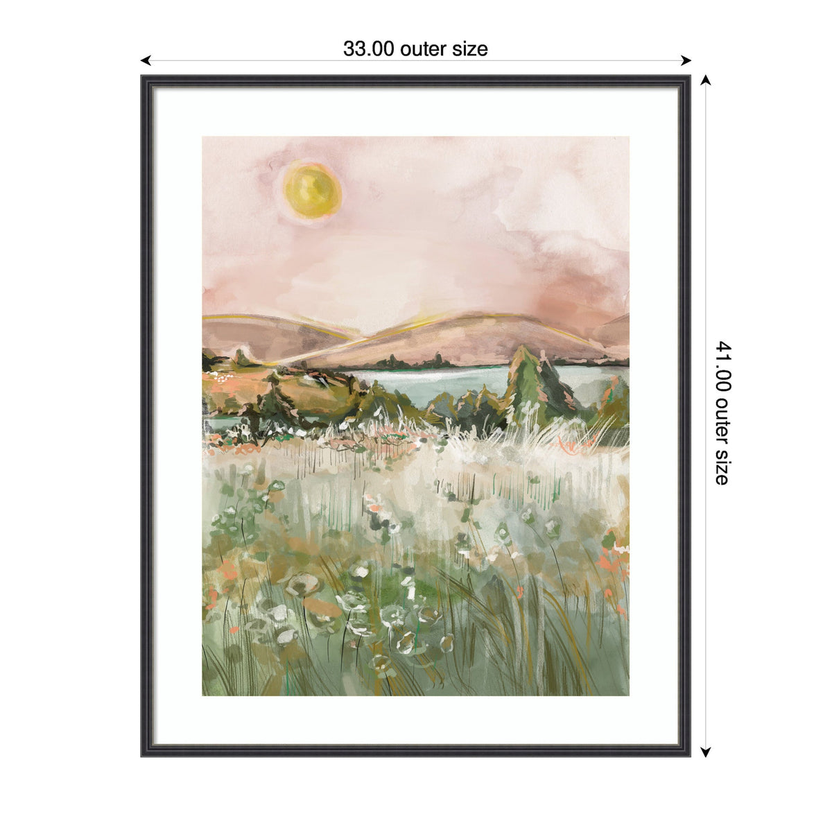 Framed Art Neutral Landscape 02 by Annie Quigley
