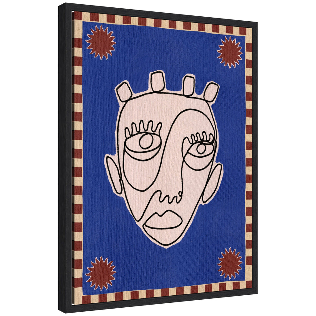 Sylvie Under The Sun 4 Framed Canvas by Shatha Al Dafai