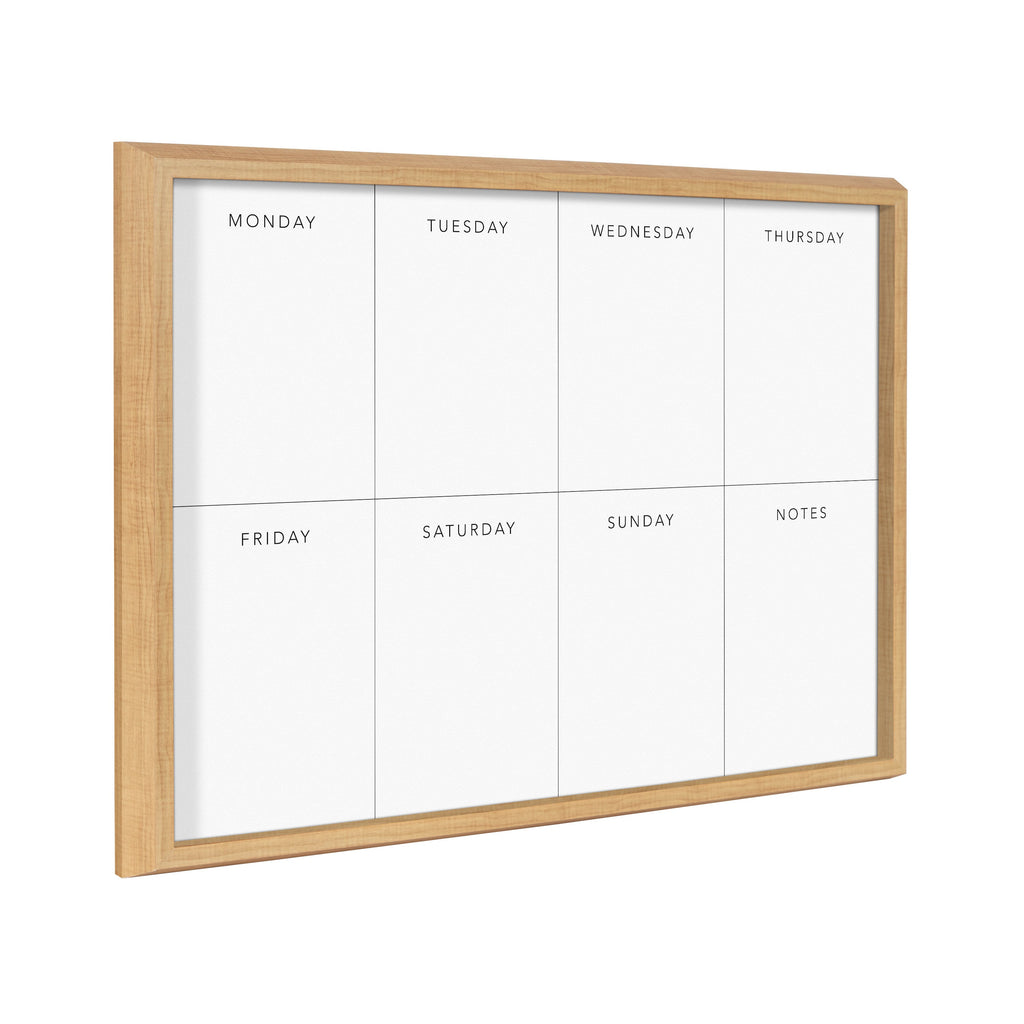 Blake This Week Framed Glass Dry-Erase Weekly Planner by The Creative Bunch Studio