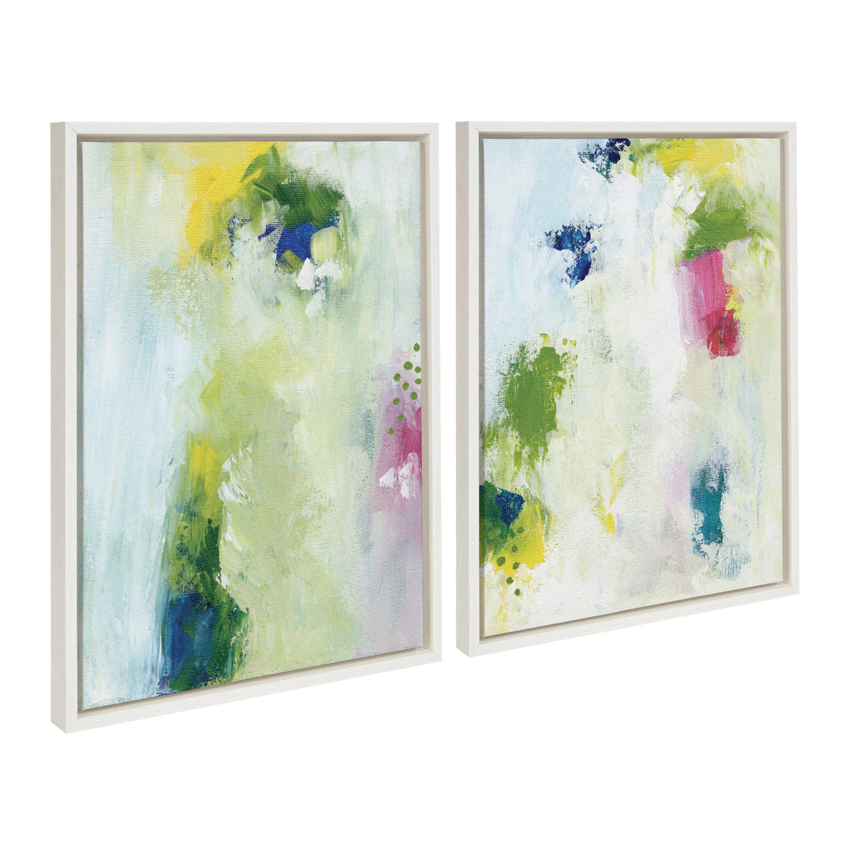 Sylvie Dreamy Maple Forest I and II Framed Canvas Art Set of 2 by Nikita Jariwala