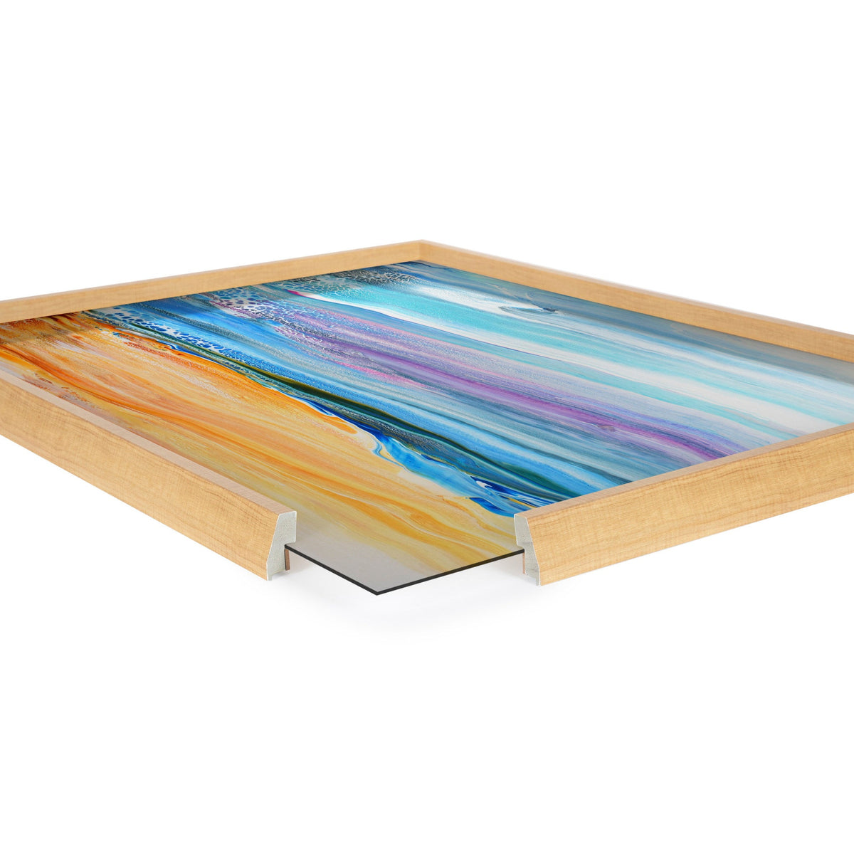 Blake Sand and Surf Framed Printed Art by Xizhou Xie