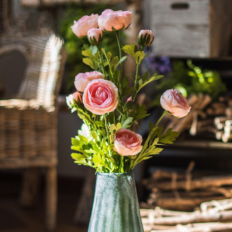 Artificial Buttercup Flower Stem 28" Tall