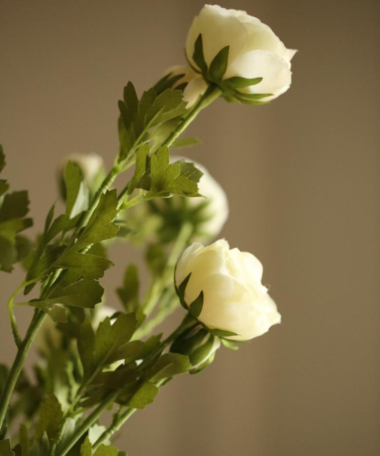 Artificial Buttercup Flower Stem 28" Tall