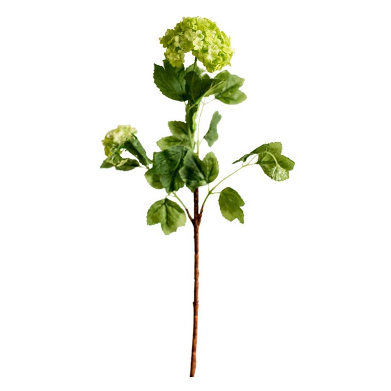 Artificial Double-Bloom Hydrangea Stem 31" Tall