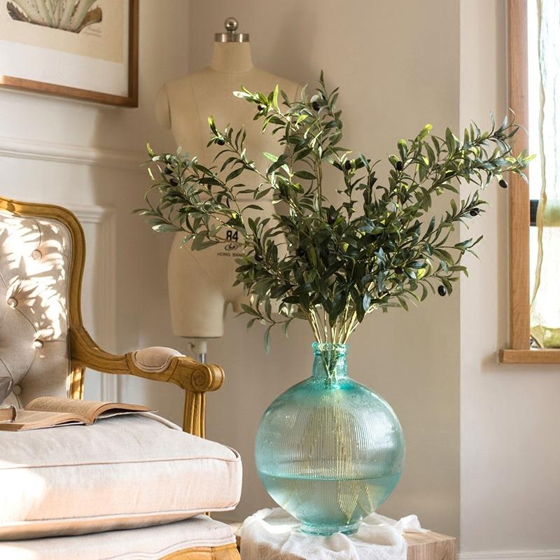 Artificial Large Olive Stem 41" Tall
