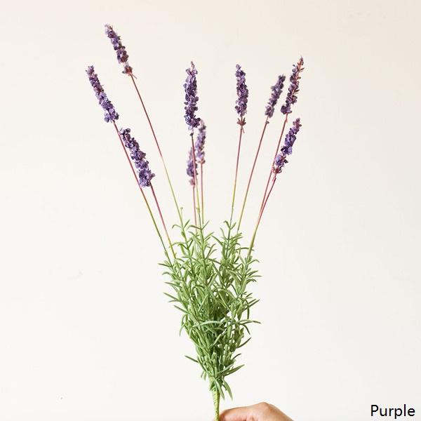 Artificial Silk Provence Lavender Stem 21" Tall