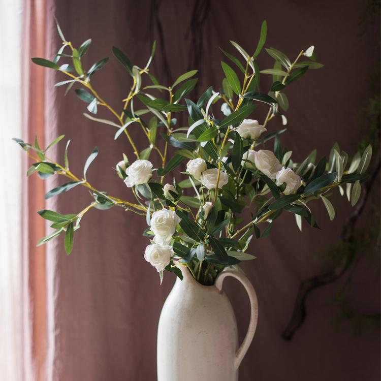 Artificial Olive Leaf Stem
