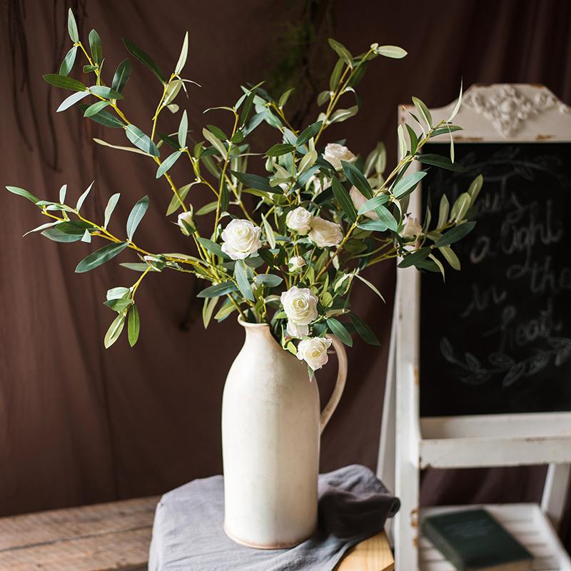 Artificial Olive Leaf Stem