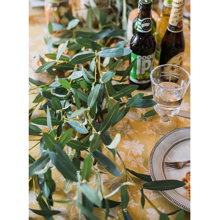 Artificial Olive Leaf Stem