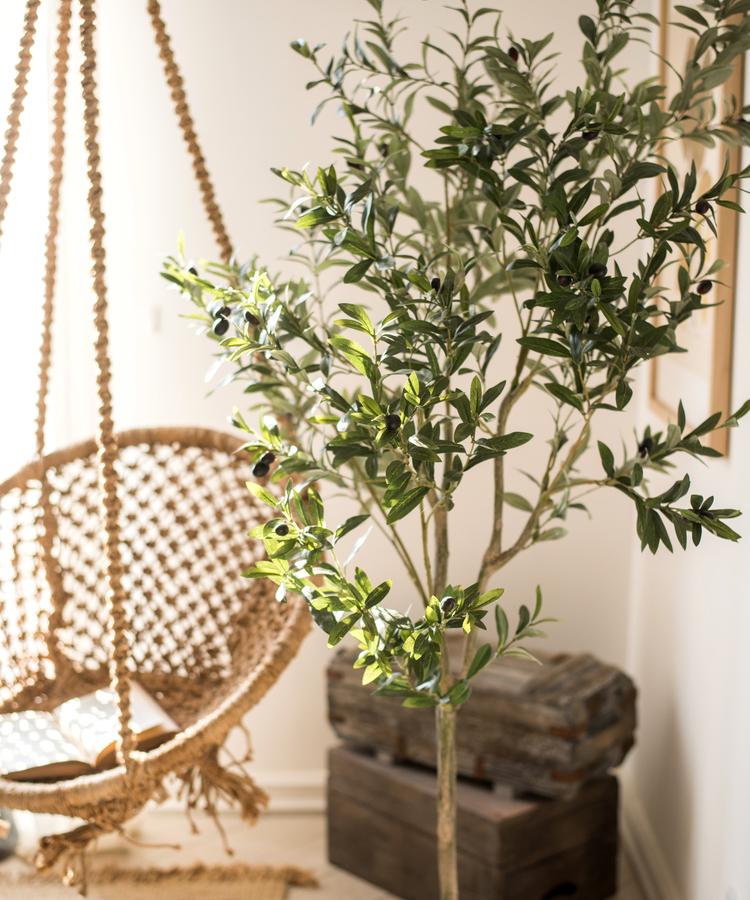 Artificial Silk Olive Tree in Pot