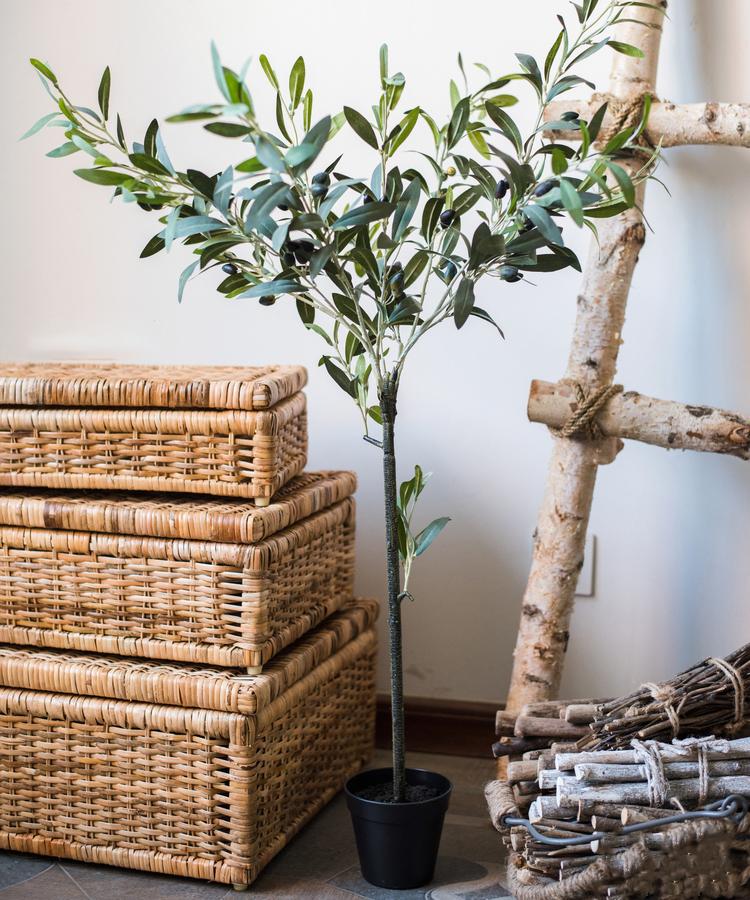 Artificial Silk Olive Tree in Pot