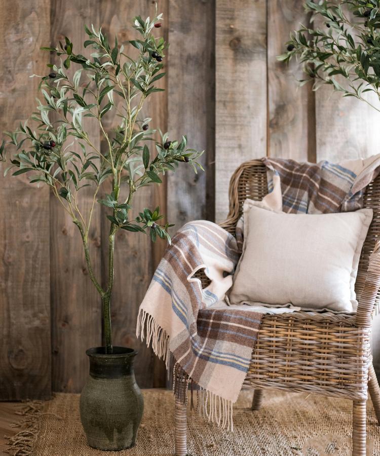 Artificial Silk Olive Tree in Pot