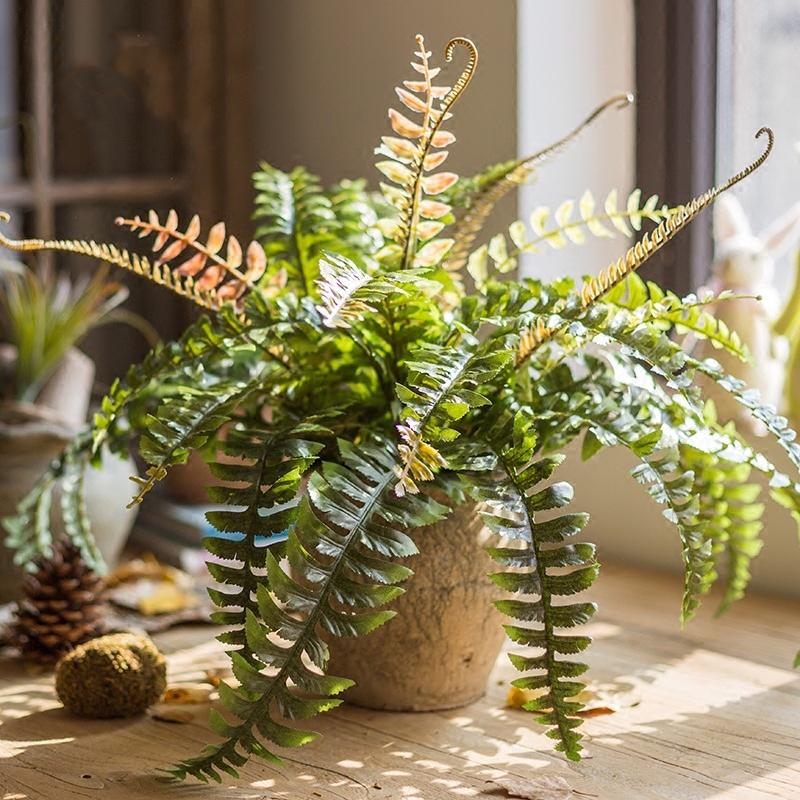 Artificial Big Rock Fern Stem 22" Tall
