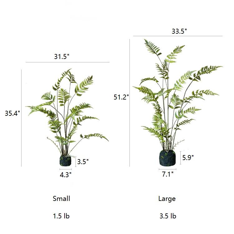 Artificial Eagle Fern Bulk Plant