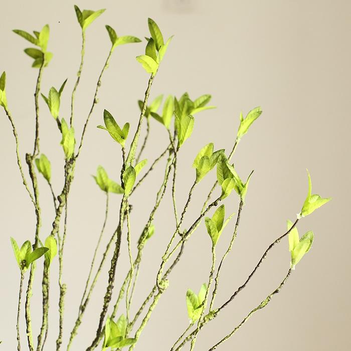 Artificial Green Leaf Rattan Stem 37" Tall