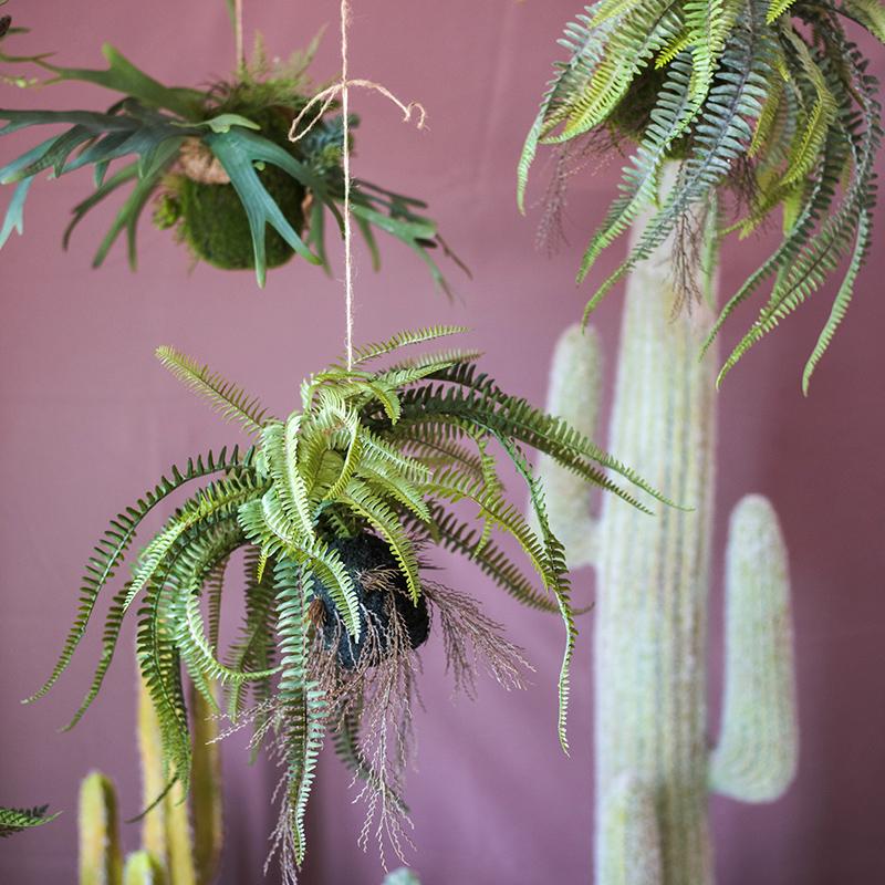 Artificial Hanging Fern Plant Décor
