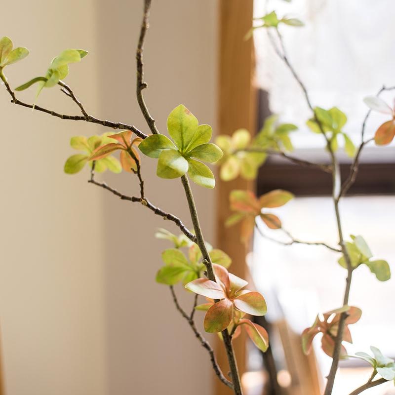Artificial Japanese Zen Leaf Stem 34" Tall