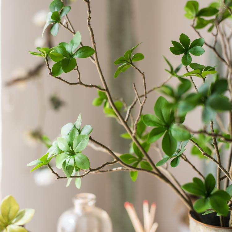Artificial Japanese Zen Leaf Stem 34" Tall