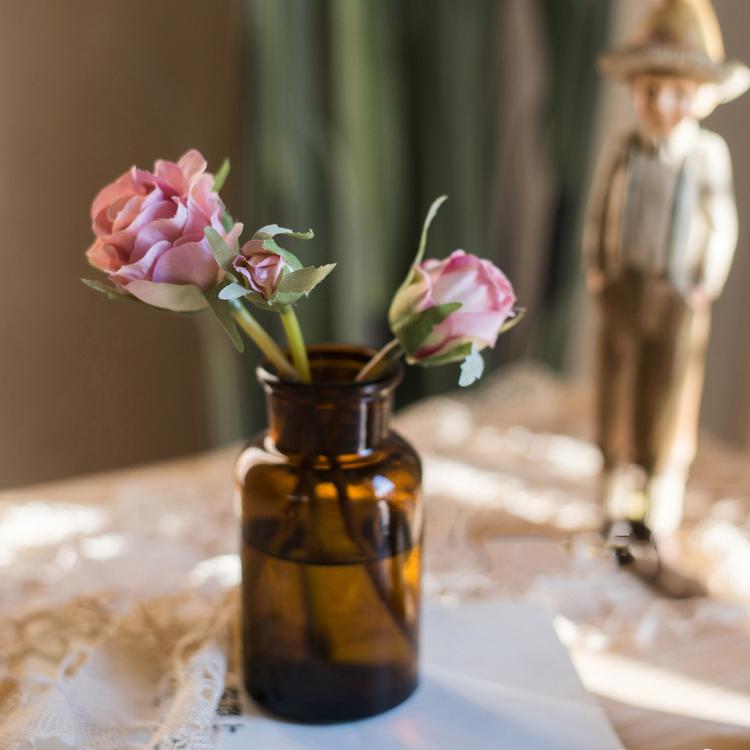Small Artificial Silk Rose Bouquet in Various Colors
