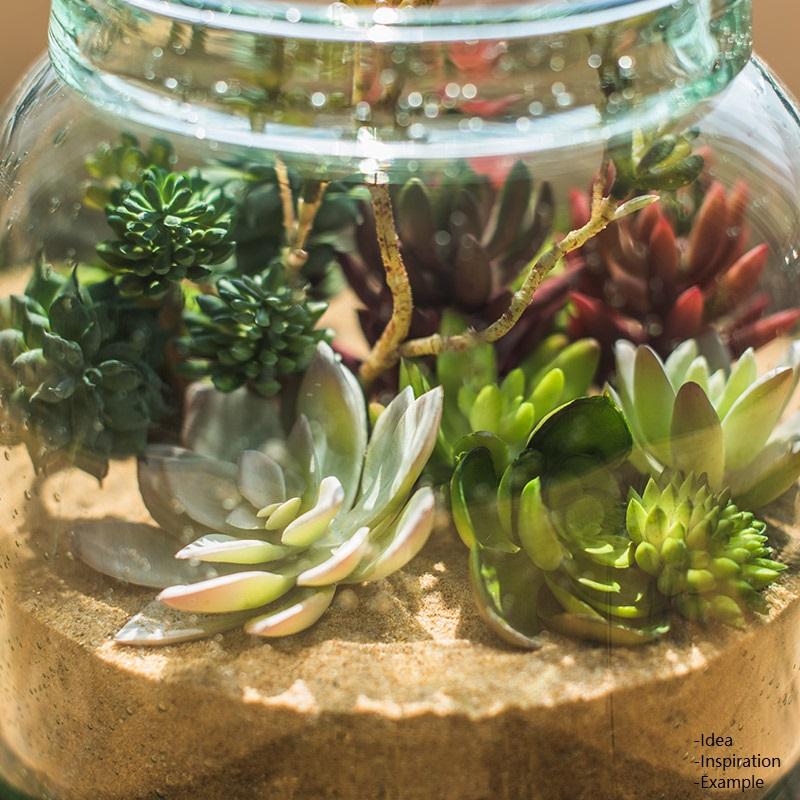 Artificial Small Succulent Stem Randomly Picked Set of 5