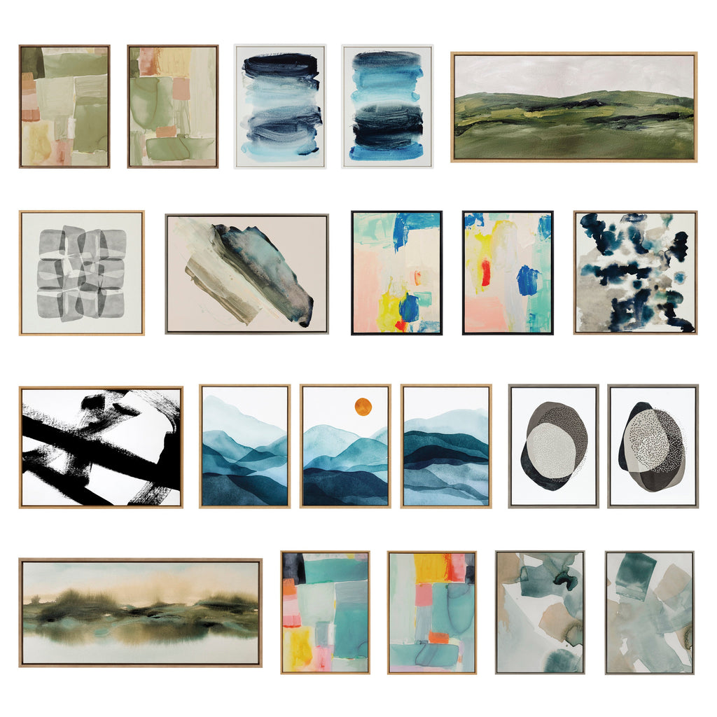 Sylvie United Colors II Framed Canvas by Amy Lighthall