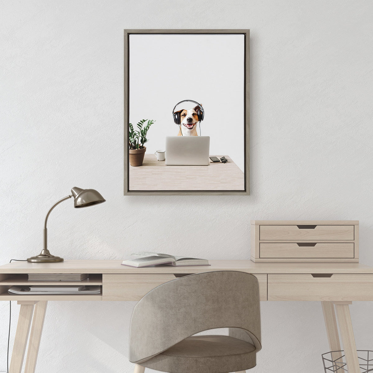 Sylvie You can call me Doug, I’m in IT Framed Canvas by The Creative Bunch Studio