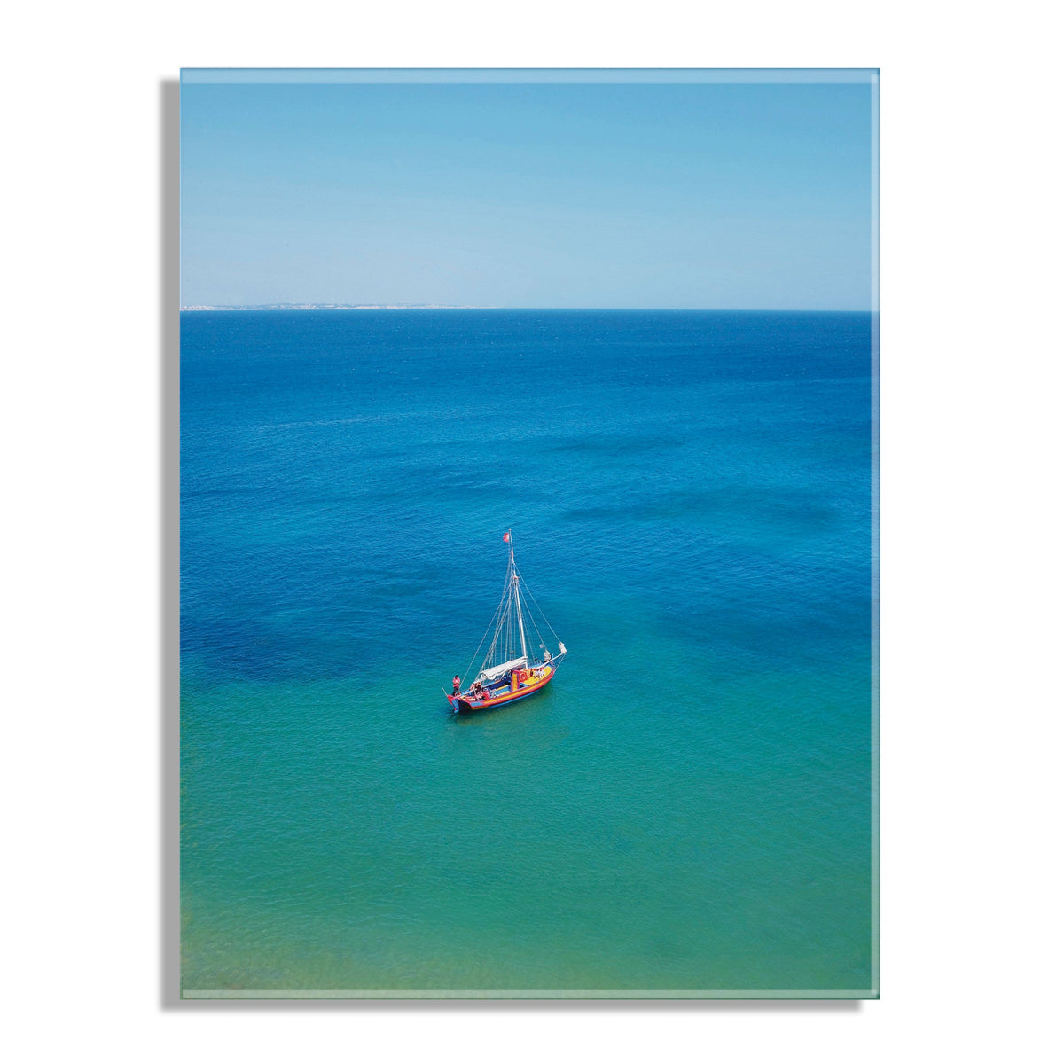 A Lagos Sail Floating Acrylic Art by Rachel Bolgov