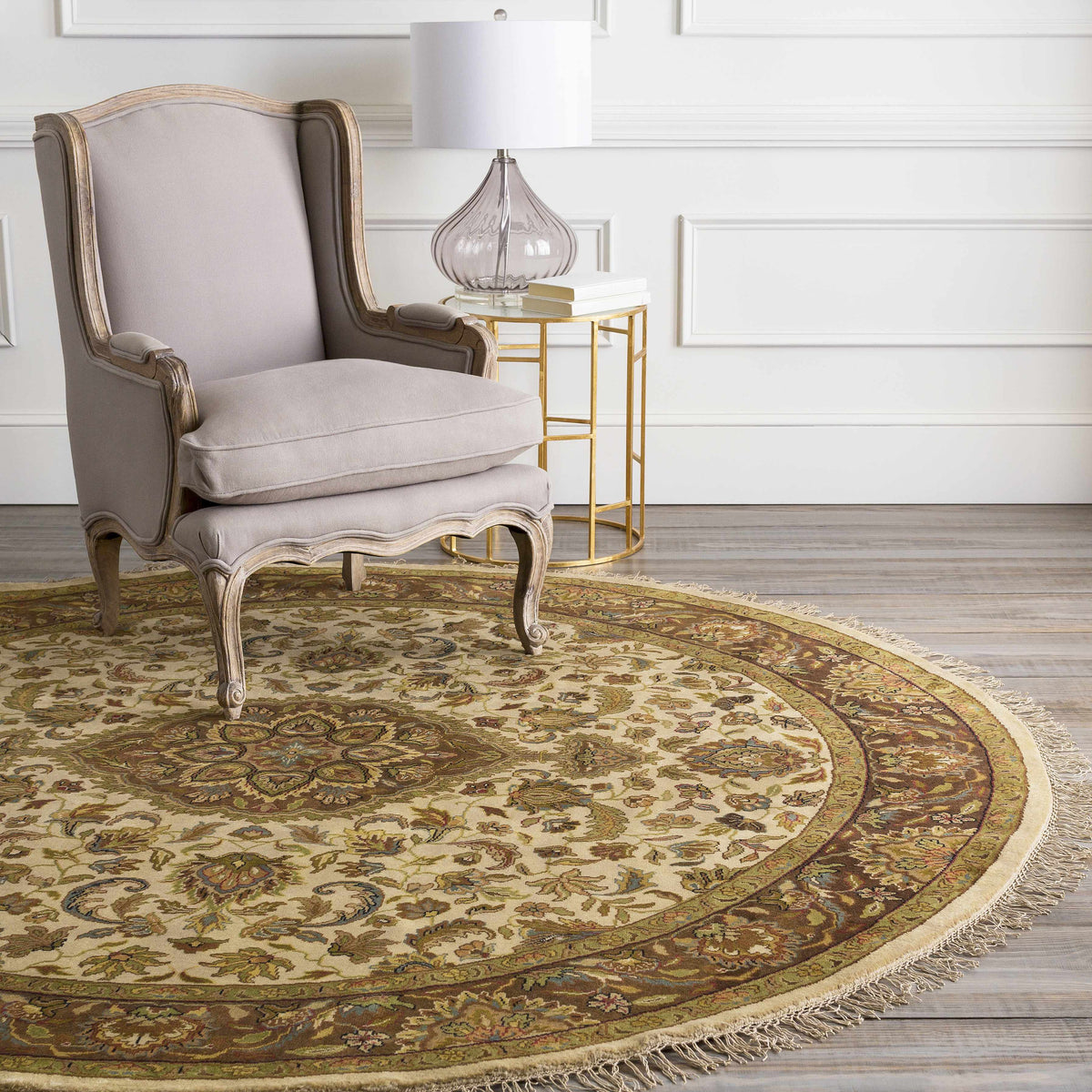 Azalia Premium Wool 8' Round Rug